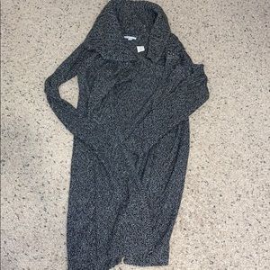 Sparkly long cardigan.